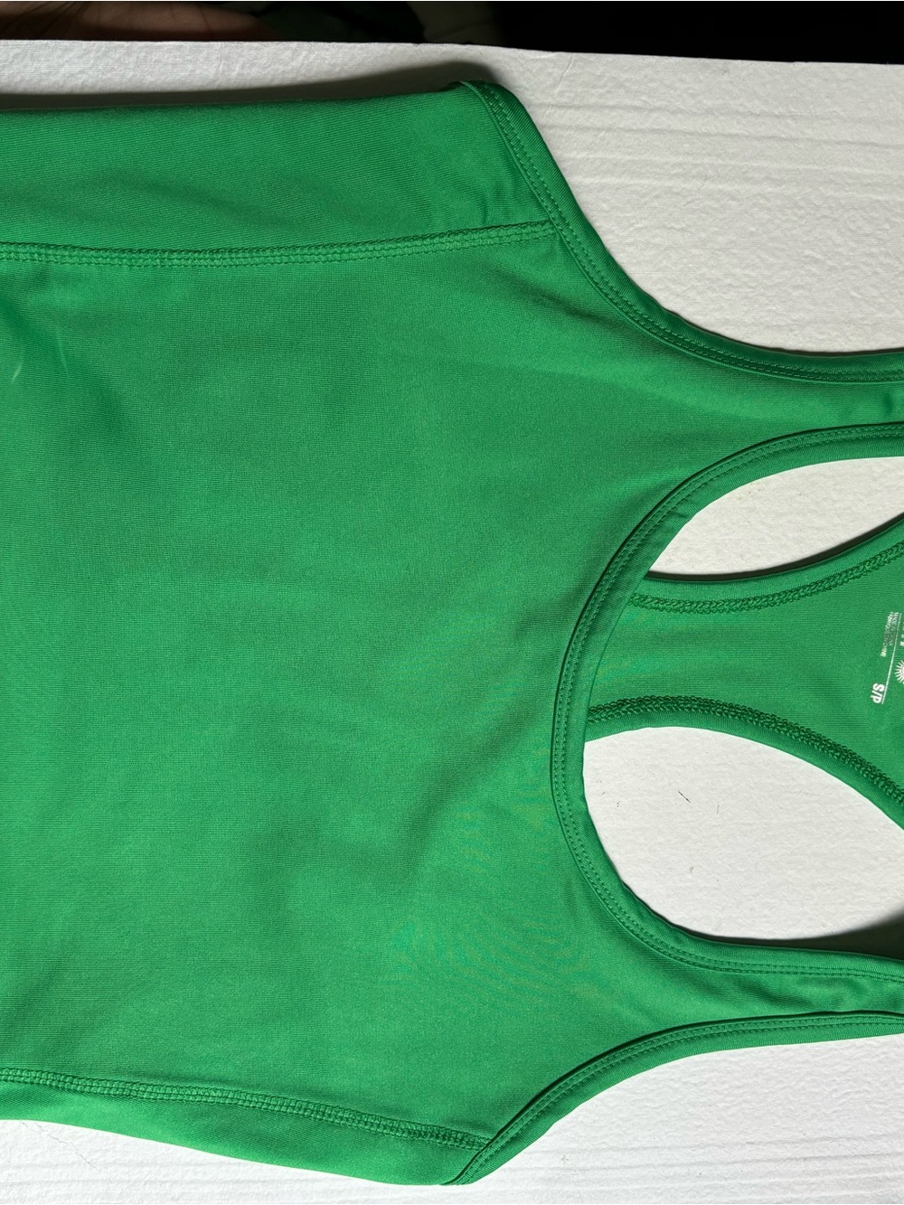 Women's Bright Green Racerback Crop Top